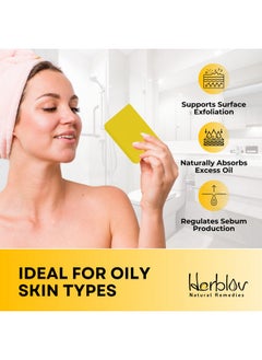 Herblov Cleansing 10% Sulfur Soap Bar For Face & Body - Natural Shine Control Facial Cleanser For Acne, Oily Skin - Made In Usa Healing Skincare Wash With Lemongrass, Tea Tree Oil, Vitamin E, Coconut Milk  - Image 3