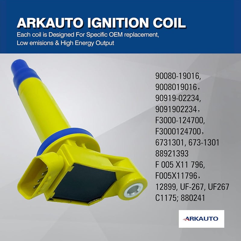 ARKAUTO 6PCS High Performance Ignition Coil for Lexus and Toyota 3.0L V6 - Image 4
