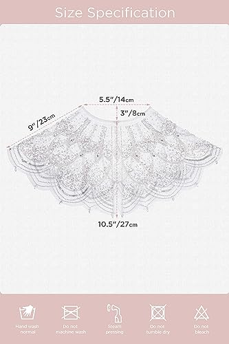 TUTULAND Princess Cape for Girls - Sparkle Sequin Beaded Shawls and Wraps for Dresses - Image 5