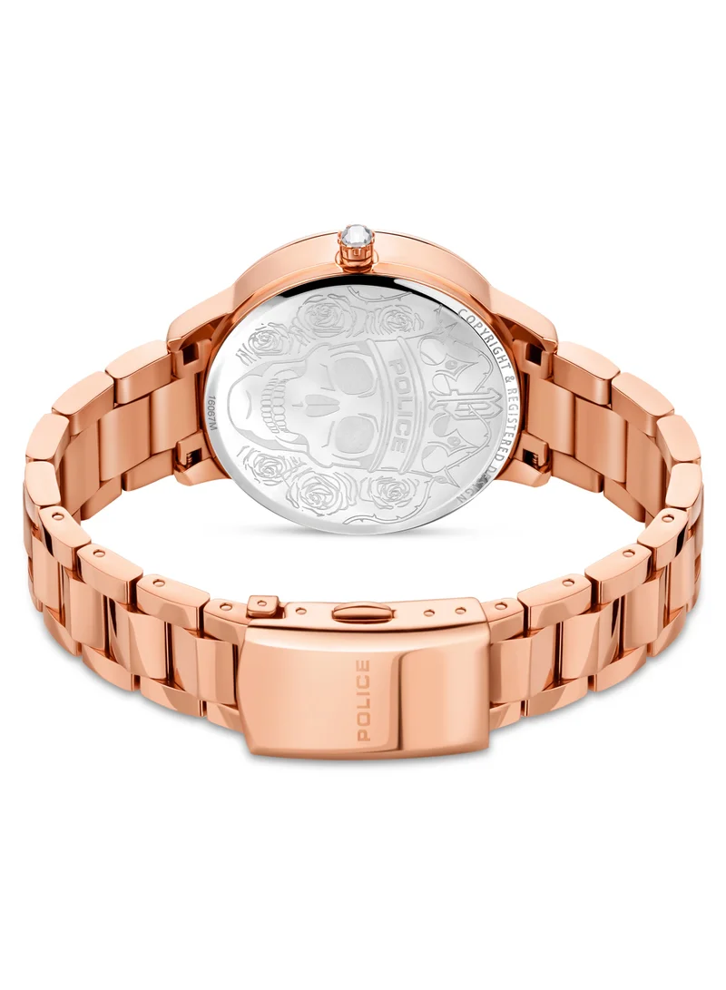 POLICE  Horta Watch For Women With Rose gold Metal Bracelet 36 Mm 5 Atm for Women | Best Price UAE