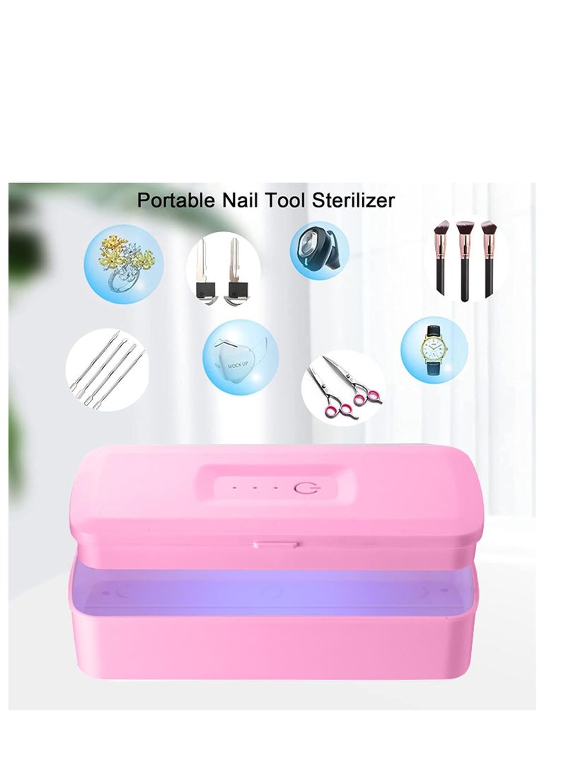 Excefore Mini Sterilizer, UV Bactericidal Lamp, Sterilizing box for Phones Glasses Jewelry Headphone key Pacifier, Portable Hand Held Germicidal Underwear Sterilizer, Emitting 265nm Ultraviolet Shortwave - Image 2