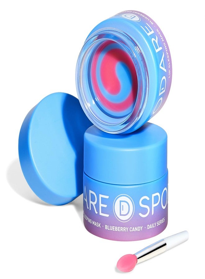 SPODARE Lip Sleeping Mask Blueberry Candy Glow Balm - Long-Lasting Lip Treatment Overnight, Lip Care Hydration, Repair for Dry Cracked Lips, Soft and Nourished Sweet Lips Daily - 0.42 Fl Oz - Image 1