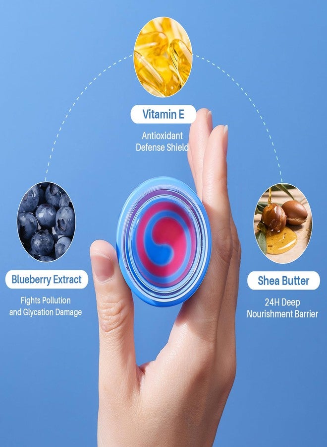 SPODARE Lip Sleeping Mask Blueberry Candy Glow Balm - Long-Lasting Lip Treatment Overnight, Lip Care Hydration, Repair for Dry Cracked Lips, Soft and Nourished Sweet Lips Daily - 0.42 Fl Oz - Image 5