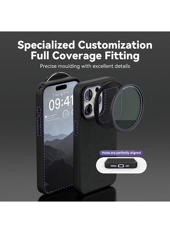 Magnetic Circular Polarizers Filter, 58 MM Phone CPL Filter + Magnetic Phone Case for iPhone 15 Pro Max, Mutil Resistant Coated Super Slim CPL Lens Filtter with HD Optical Glass