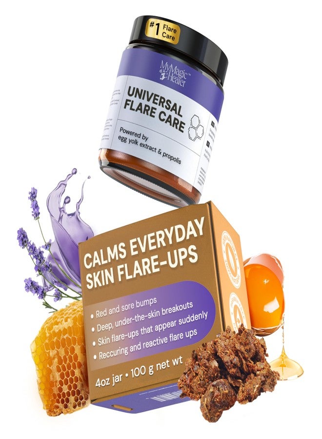 MyMagicHealer Universal Flare Care – Solution for Everyday Skin Flare-Ups | Drawing Salve for Boils & Cysts, Hidradenitis Suppurativa, Folliculitis | Irritated Skin and Chafing Relief 4 oz - Image 1