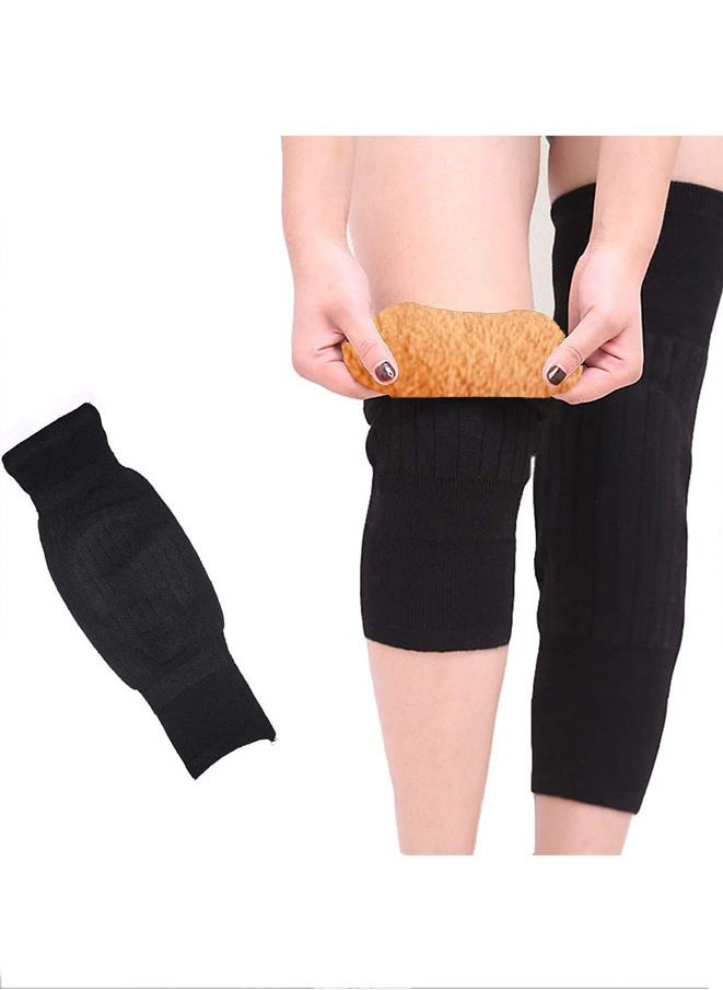 Unisex Cashmere Knee Brace Pads Knee Warmers Thicken Lengthen Breathable Elastic Knee Sleeves Support Protector(Brown) - pzsku/Z00D14779138D434D2C71Z/45/_/1725604541/adfd4ebf-2db9-4cd3-a055-634d22360b0b