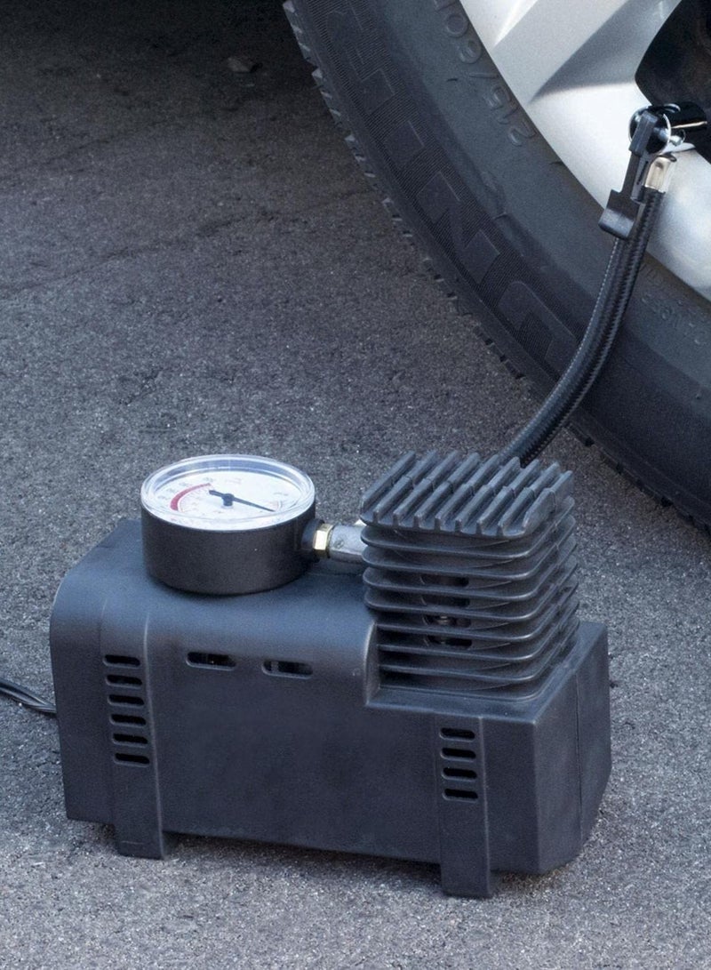 Generic Mini Portable Emergency Air Compressor - Inflator Pump For Car / Motorcycle / Tire / Football - 12V  - Image 5