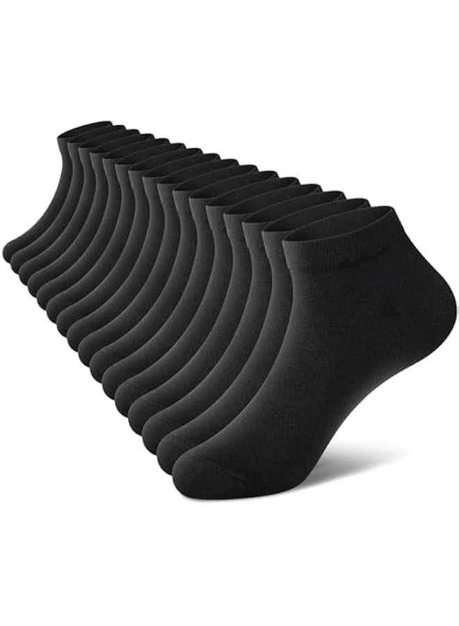 HOOKOR 8 Pairs No Show Men Socks, Low Cut Ankle Sock, Men Short Socks Casual Cotton Socks - Image 1