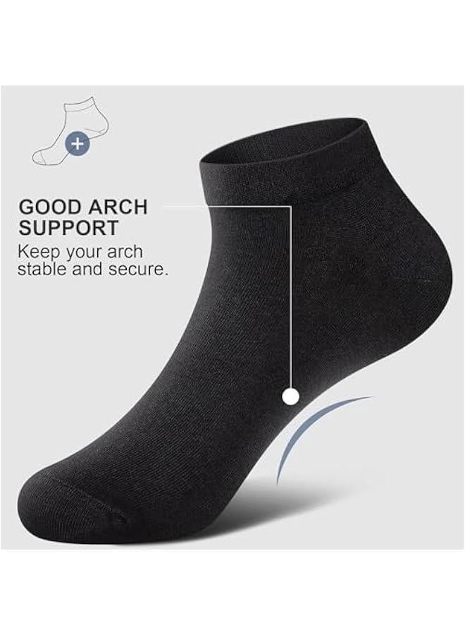 HOOKOR 8 Pairs No Show Men Socks, Low Cut Ankle Sock, Men Short Socks Casual Cotton Socks - Image 2
