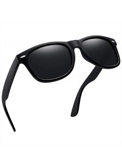 Joopin Polarized Sunglasses UV400 Trendy Square Shades for Men Women Retro Designer Sun Glasses Shady Rays Sunnies (Black Simple packaging)  - Image 1