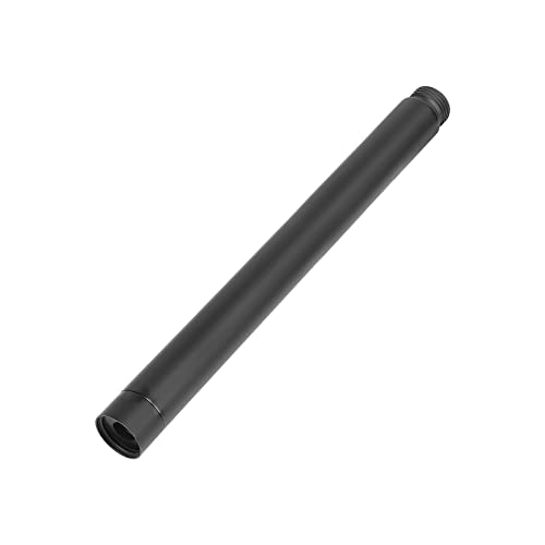 HarJue Shower Head Extension Arm, Shower Extender Water Outlet- Lowers Existing, Shower Pipe Extension for Bathroom, Made of Solid Metal Stainless Steel(10 Inch, Matte Black) - Image 1