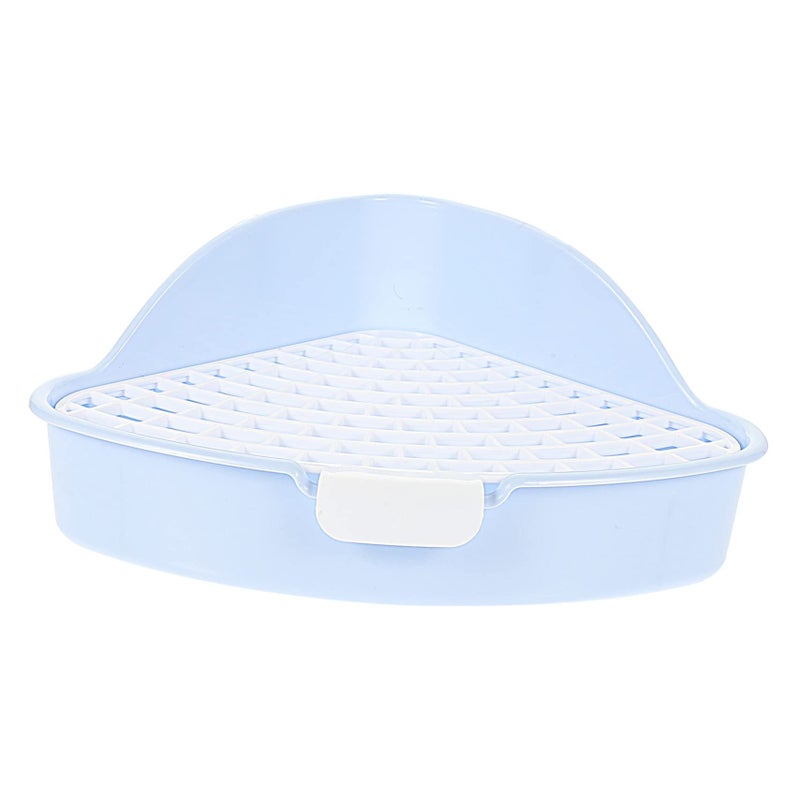 3pcs Blue Rabbit Litter Box Pan Bunny Trainer for Hamsters Guinea Pigs Ferrets Cage Accessories 25x20x10cm - Image 2