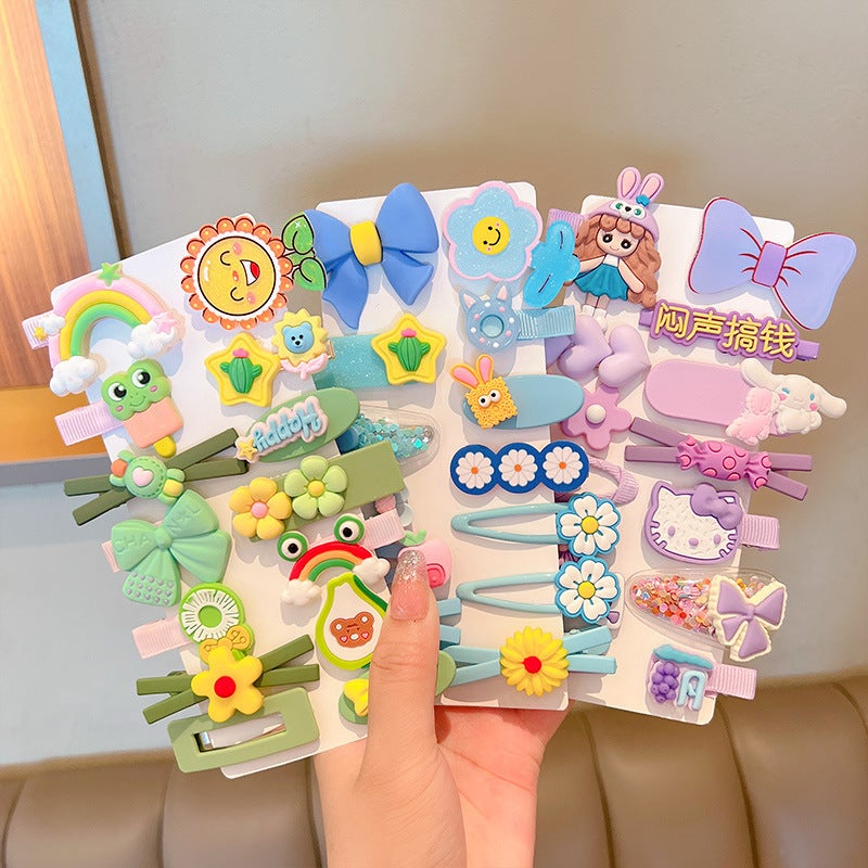 New Children'S Hairpin Set Korean Princess Hairpin Girls Cartoon Hair Accessories Cute Baby Broken Hairpin - Image 3