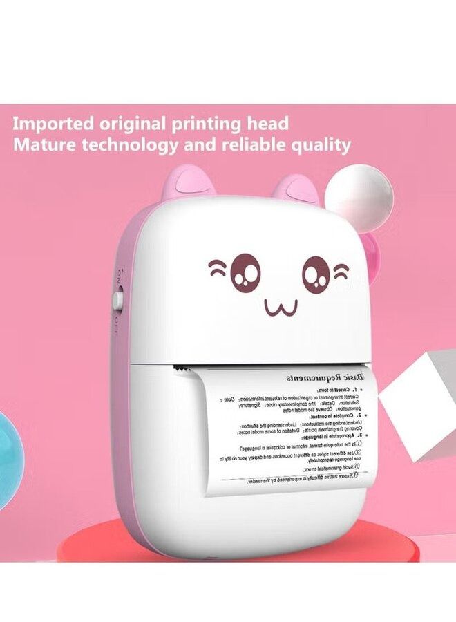 Mini Thermal Label Printer Smart Pocket Portable Photo Printer For Phone Wireless Bluetooth Adhesive Miniprint W/Printing Paper - Image 4