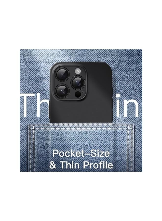 Jetech Ultra Slim (0.35mm Thin) Case for iPhone 16 Pro Max 6.9 Inch, Camera Lens Full Protection, Lightweight Matte Finish PP Hard Minimalist Cover (Black) - Image 5