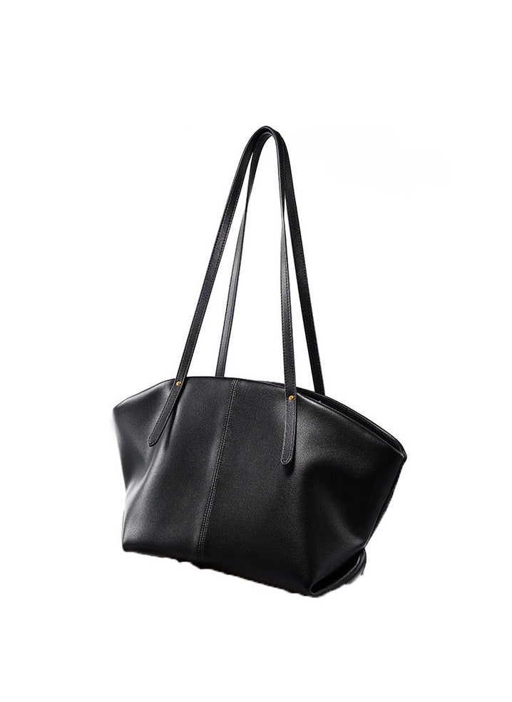 General - Vintage Leather Handbag: Fashion Casual Shoulder Bag, Cowhide Women's Handbag with Large Capacity Tote Bag - Image 1