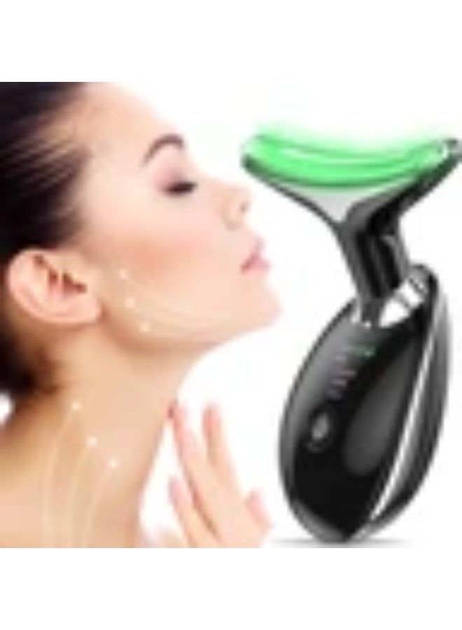 JAJEEK Facial Neck Lifting Machine Black – Sonic Face Massager Beauty Device for Wrinkle Removal, Skin Rejuvenation & Anti-Aging – Rechargeable with 3 Adjustable Modes, Firming and Lifting Therapy for Face and Neck, Home Spa Skincare Tool - Image 2