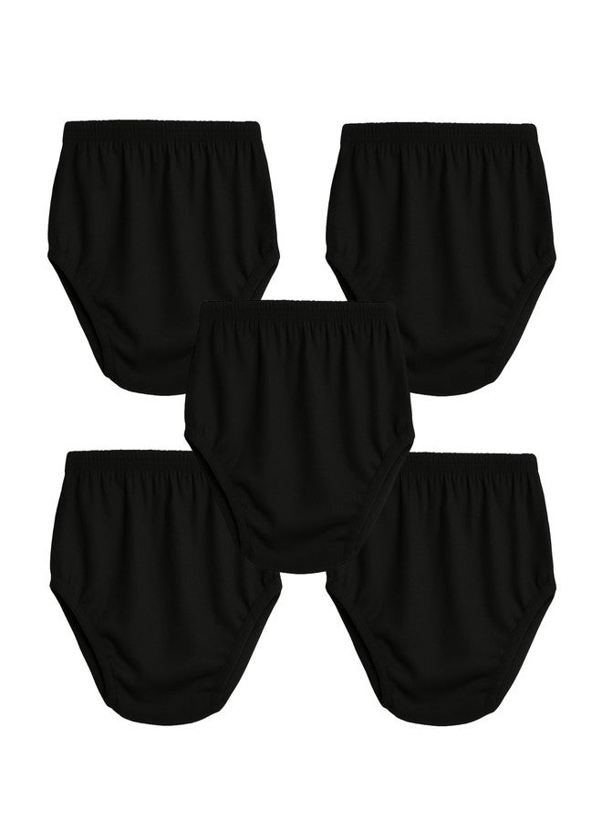 NOTWILD Unisex Baby Bloomers Underwear Cotton 3X Softer & Breathable Innerwear Elastic Combo Pack of 5 Multicolor Age 0-2 Years (in, Age, 12 Months, 24 Months, Regular, Black) - Image 1
