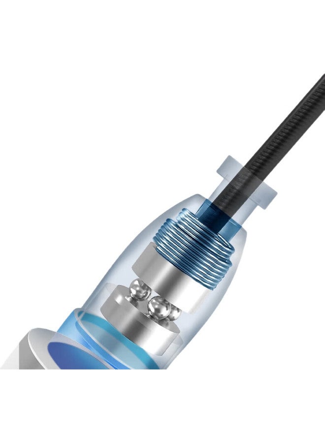 JD.com Jingzao Self-Locking Speed Steel Wire Jump Rope, Fitness Dual-Bearing Adjustable Length, For Children, Students, High School Entrance Exams And Competitions, Black - Image 1