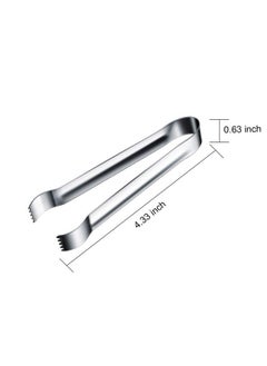 12 Pieces Sugar Tongs Ice Tongs Stainless Steel Mini Serving Tongs Appetizers Tongs Small Kitchen Tongs For Tea Party Coffee Bar Kitchen (Silver Curved Tip) - pzsku/Z00D1F12847A3C619A8E6Z/45/_/1686210486/4e81d4f0-261b-477b-8e38-d9178e34a4c3