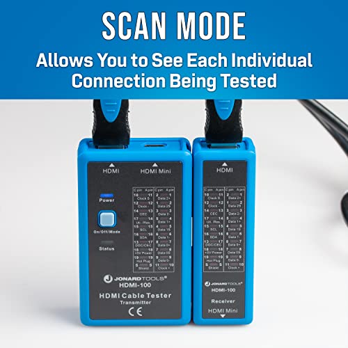Jonard Tools HDMI-100 HDMI Cable Tester for HDMI and Mini HDMI Cables, Black - Image 5