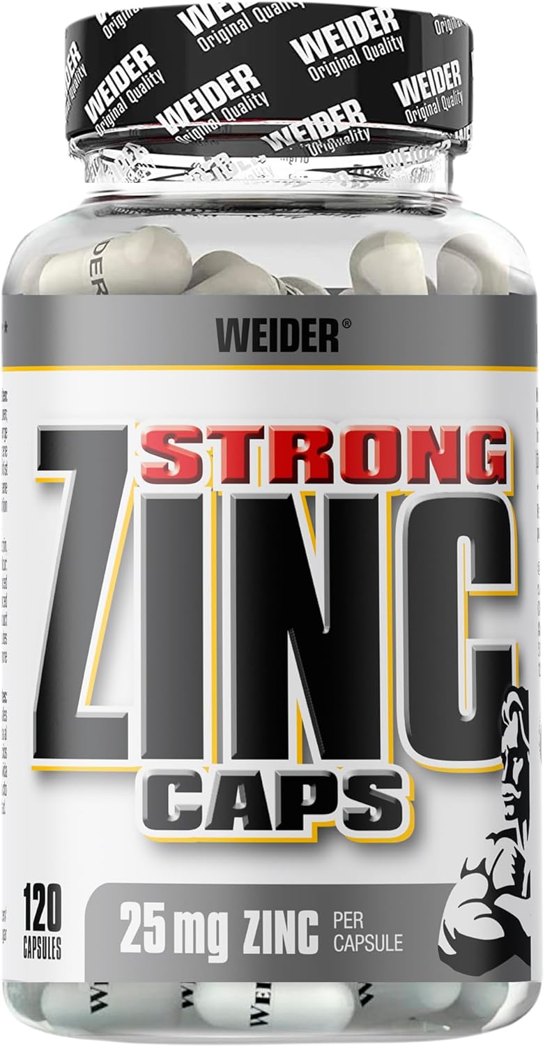Weider Strong Zinc Caps high dose 25 mg zinc per capsule 120 capsules protect your immune system - Image 1
