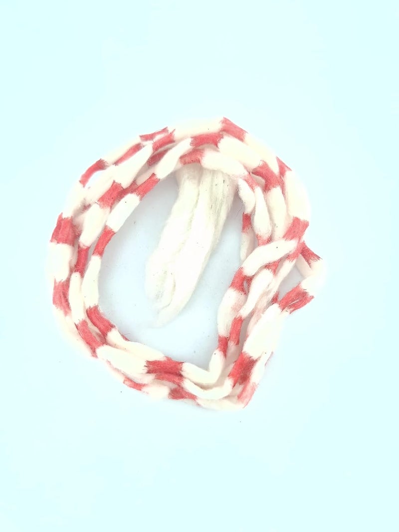 advancedestore فتائل قطنية خام مصنوعة يدويًا من أدفانسدستور 2 متر باللونين الأبيض والأحمر - عبوة من 1 - Image 4