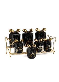 Spices Set 8 Piece Diamond With Stand Porcelain Louts assorted shapes