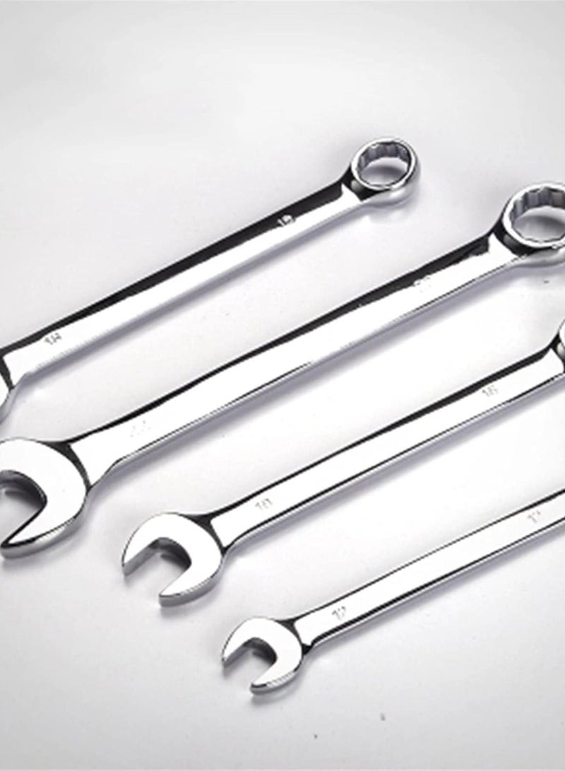 GGOOT 10 Pcs of Double Open Wrench Set Plum Opening Combination Wrench Hardware Auto Repair Wrench Tool Set Ratchet Spanner Set - Image 1