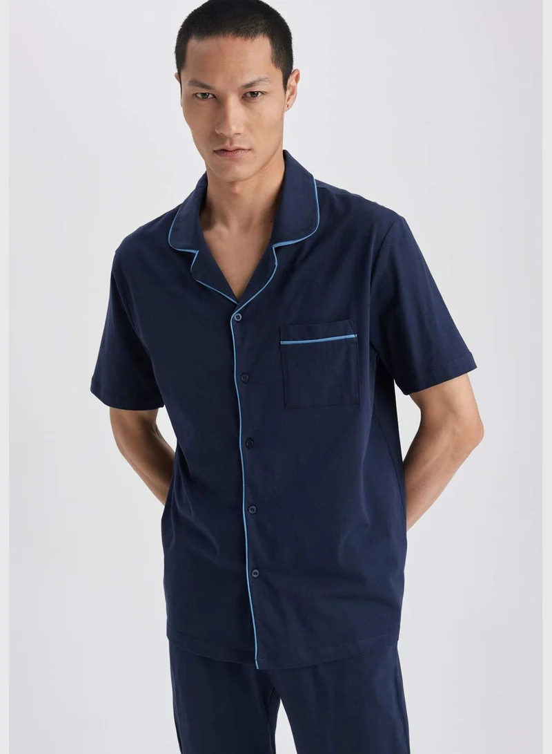 DeFacto 2 Pack Man Short Sleeve Homewear Knitted Sets