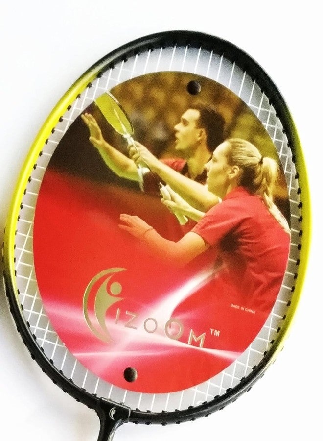 Space Enterprises Aluminum Zoom Badminton Racquet Combo (Multicolour, Set of 2) - Image 4
