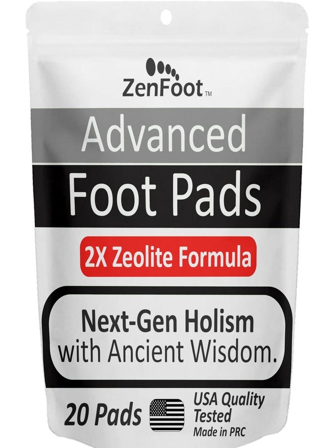 ZenFoot Advanced Zeolite Foot Pads: Plus Curcumin & Ginger, Effective Power Blend, Premium 20 Pack of Foot Patches - Image 1