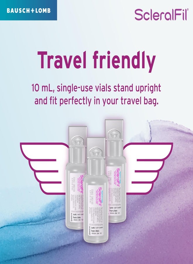 Bausch + Lomb ScleralFil Preservative Free Saline Solution for Scleral Lenses, Buffered Isotonic Rinsing & Insertion Solution for Soft and Rigid Gas Permeable Contacts, Single-Use Vials, 30 Count - Image 4