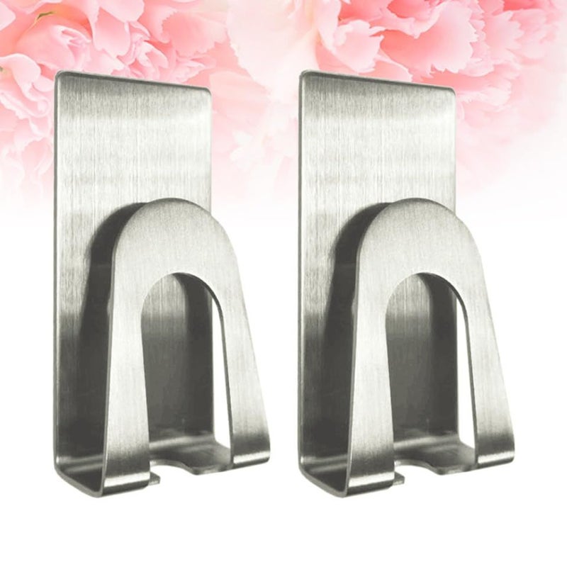 Stainless Steel Toothbrush Holder Wall Mounted 2 Pack Bathroom Organizer with Drying Cup - Image 5