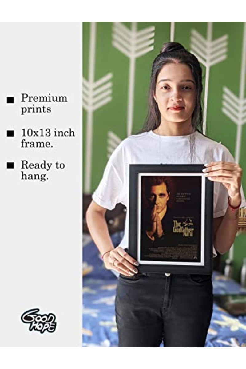 GRAY WALL Hollywood Poster Frame The Godfather Movie Framed Poster Acrylic Glass For Room & Office (10 Inch X 13 Inch, Multicolor) - Image 3