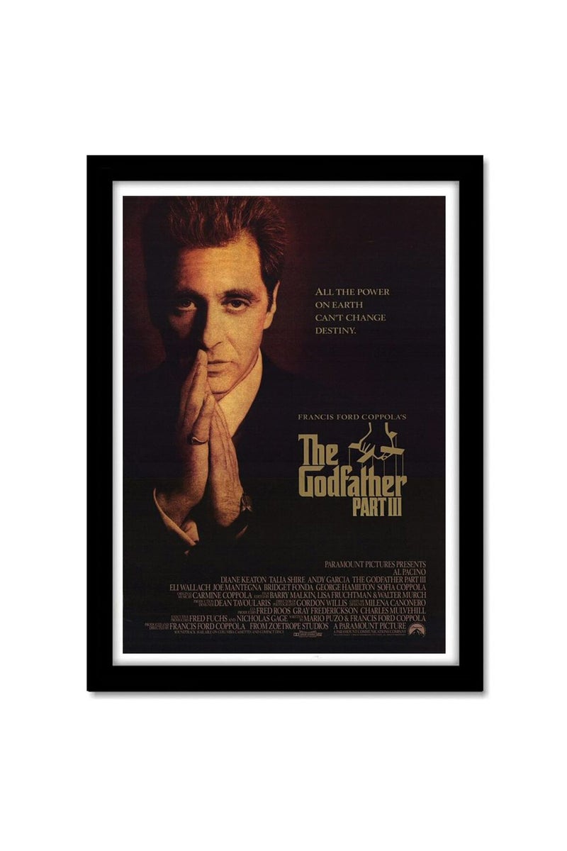 GRAY WALL Hollywood Poster Frame The Godfather Movie Framed Poster Acrylic Glass For Room & Office (10 Inch X 13 Inch, Multicolor) - Image 1