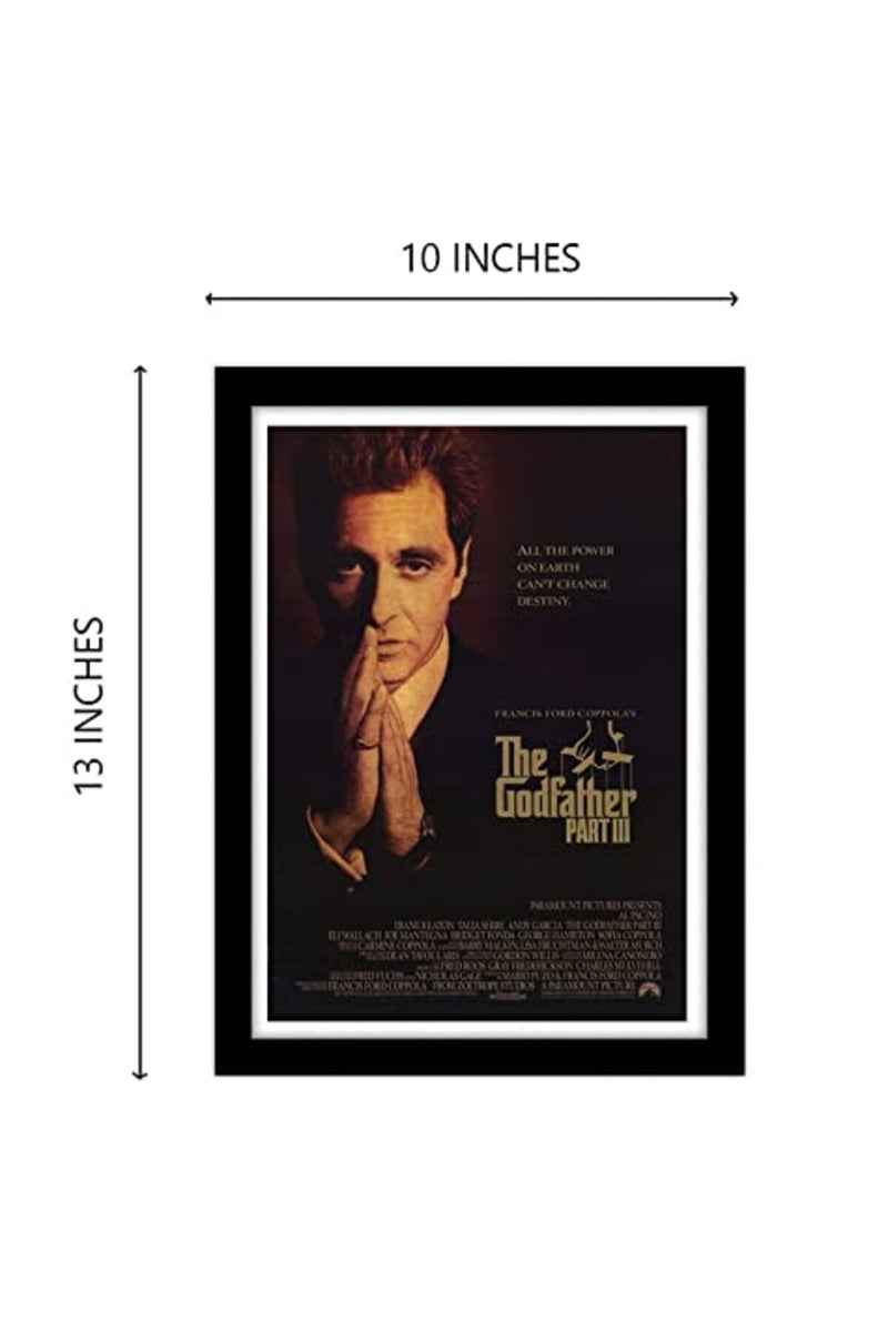 GRAY WALL Hollywood Poster Frame The Godfather Movie Framed Poster Acrylic Glass For Room & Office (10 Inch X 13 Inch, Multicolor) - Image 4