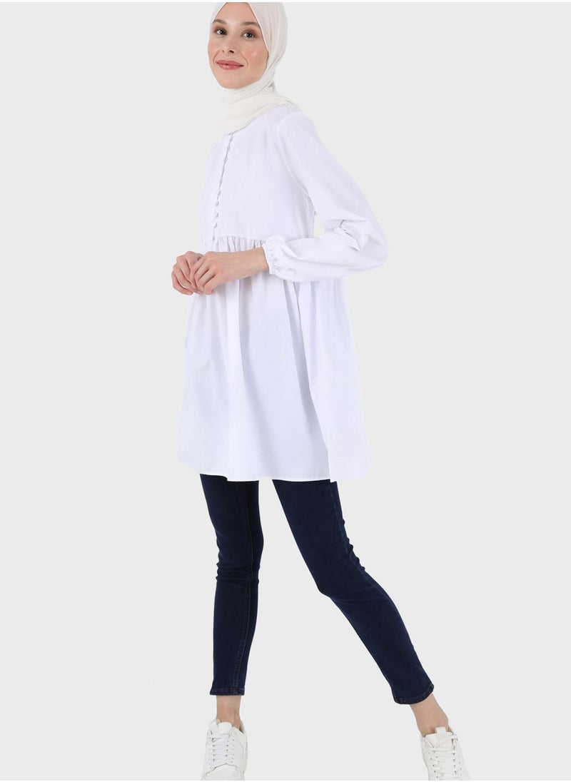 Refka by modanisa - Button Detail Tunic - Image 1