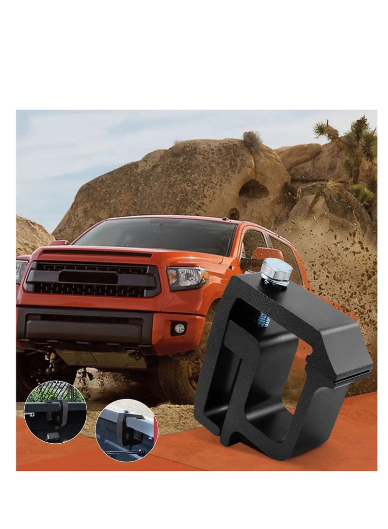 4 PCS Mounting Clamps Ladder Rack Truck Cap Topper Camper Shell, for CHEVY Silverado Sierra 1500/2500/3500; DODGE, Ram 1500/2500/3500, F150 F250, MITSUBISHI, TOYOTA(Black) - Image 3