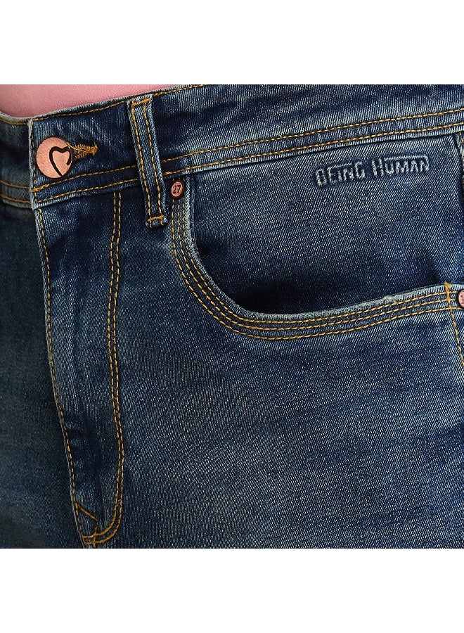 Being Human جينز رجالي بقصة بوت كات متوسطة اللون - Image 4