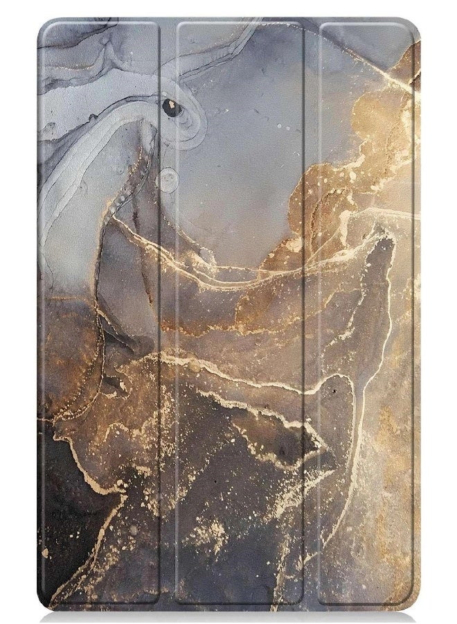 Beauenty ipad10 protective case three fold leather black gray gold