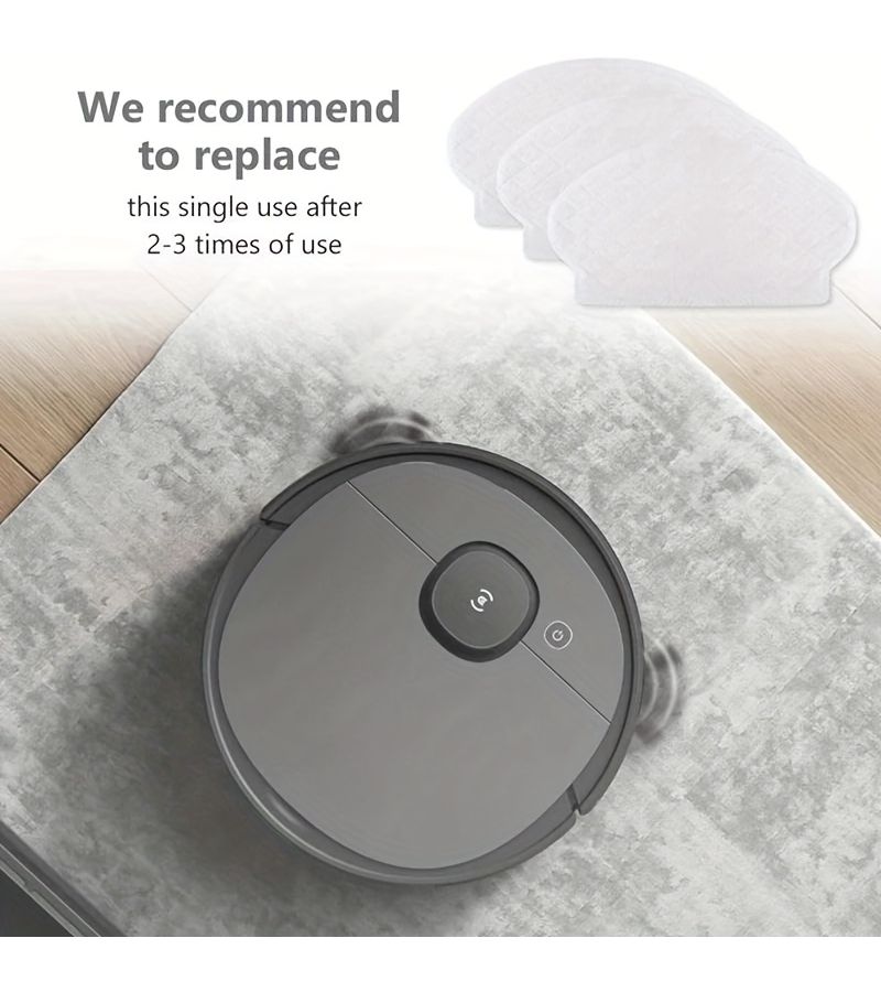 60 قطعة من قطع الممسحة القابلة للاستخدام مرة واحدة والمتوافقة مع موديلات روبوت Ecovacs OZMO - Image 5