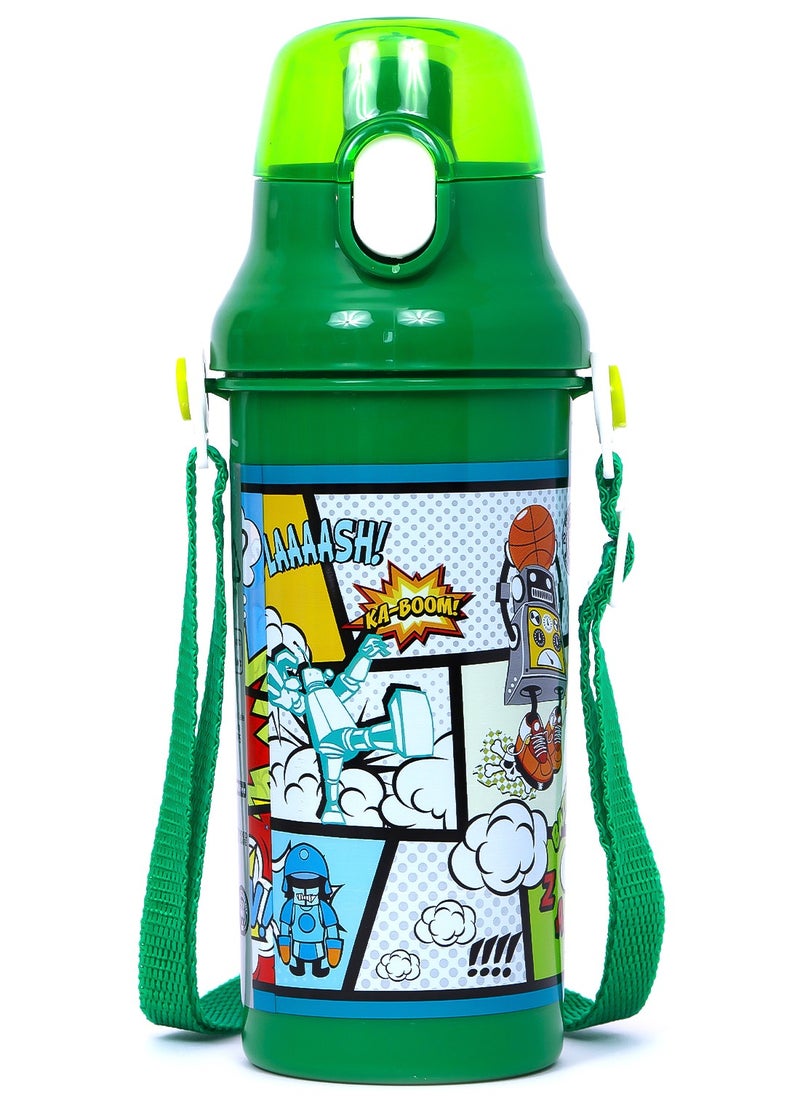 Eazy Kids زجاجة مياه 600 مل - أخضر  - Image 1