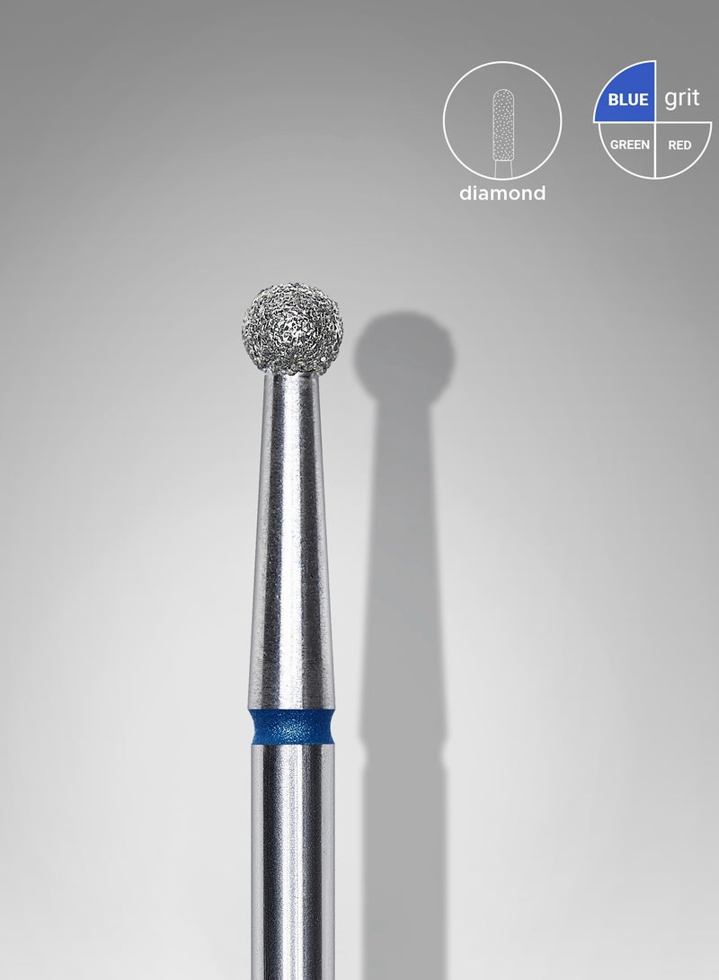 STALEKS PRO Diamond nail drill bit ball blue EXPERT head diameter 2,7 mm - Image 1