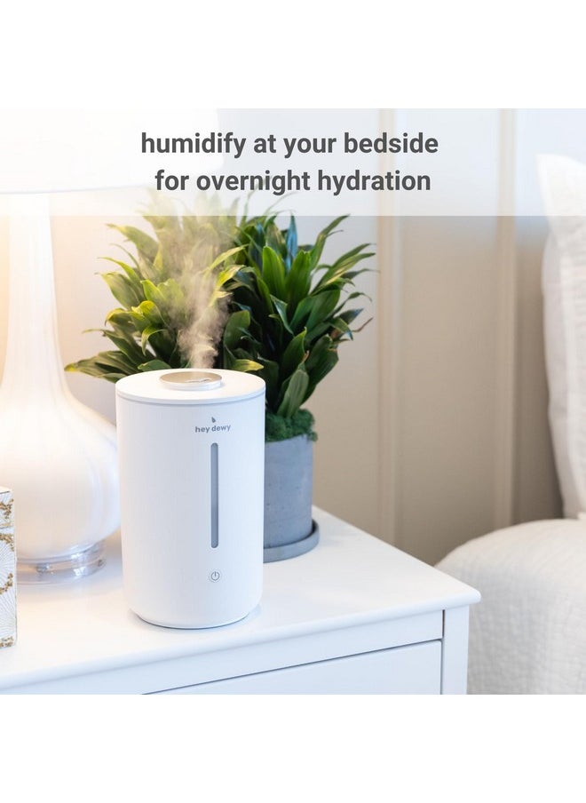 Hey Dewy Wellness Humidifier For Home Office Bathroom Spa Or Bedroom With Cool Utrasonic Mist Hydration (Pearl)  - Image 3