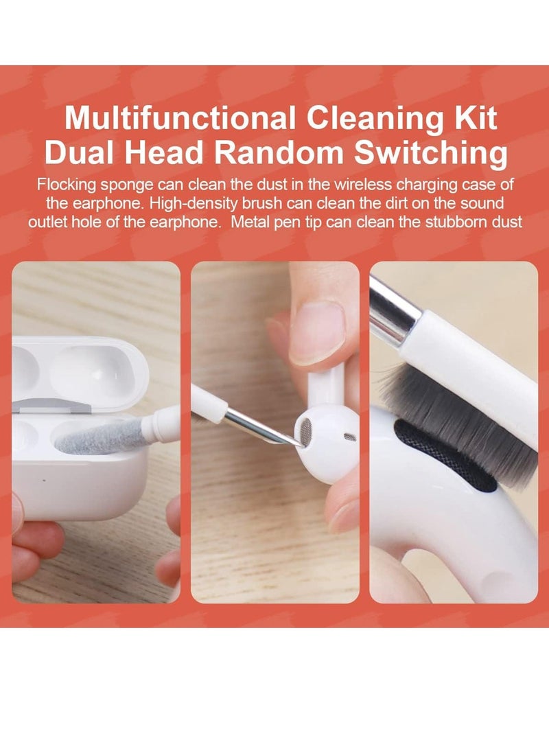 DUSALA Cleaning Soft Brush Keyboard Cleaner 5 in 1 Multi Function Computer Cleaning Tools Kit Corner Gap Duster Keycap Puller Removal Multi Brush for PC Laptop Airpods Pro Camera Lens Red - Image 5