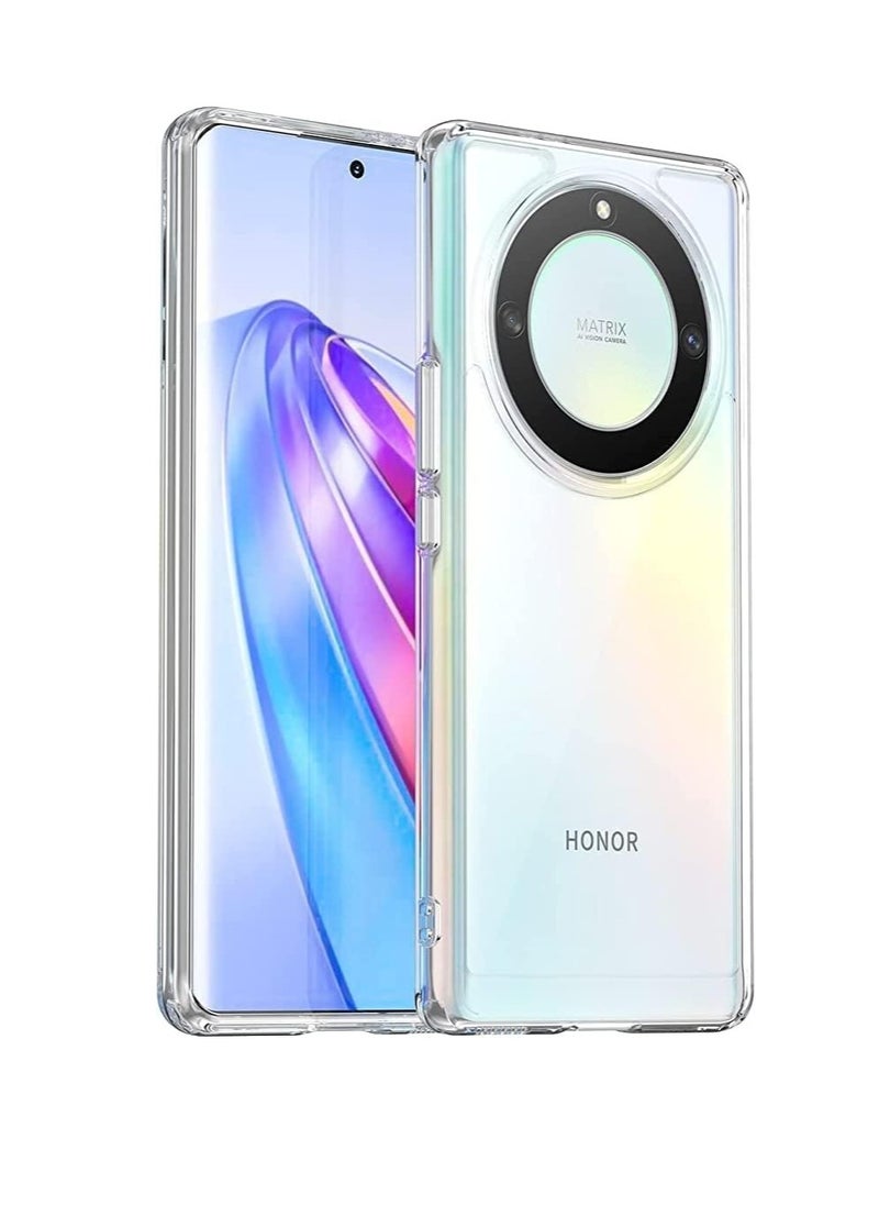 ماركة غير محددة - حافظة متوافقة مع Honor X9b/x50/Honor Magic 6 Lite حافظة كريستالية ناعمة من مادة TPU جل حافظة مرنة من السيليكون المضاد للخدش لحماية الكاميرا غطاء شفاف من مادة TPU - شفاف - Image 1