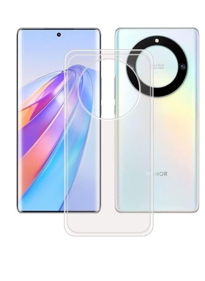 ماركة غير محددة - حافظة متوافقة مع Honor X9b/x50/Honor Magic 6 Lite حافظة كريستالية ناعمة من مادة TPU جل حافظة مرنة من السيليكون المضاد للخدش لحماية الكاميرا غطاء شفاف من مادة TPU - شفاف - Image 1