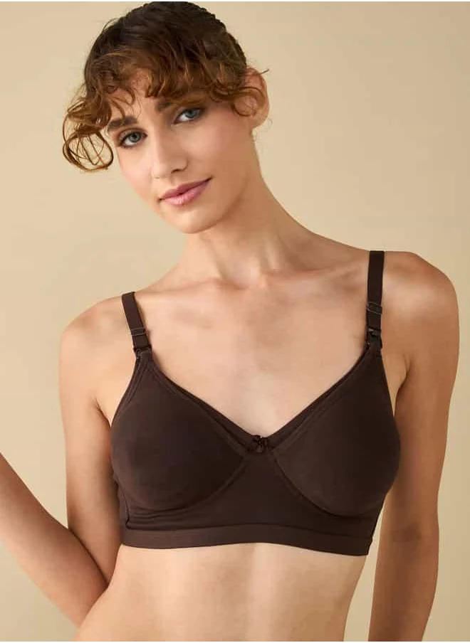 FAV Nursing Bra with Hook and Eye Closure