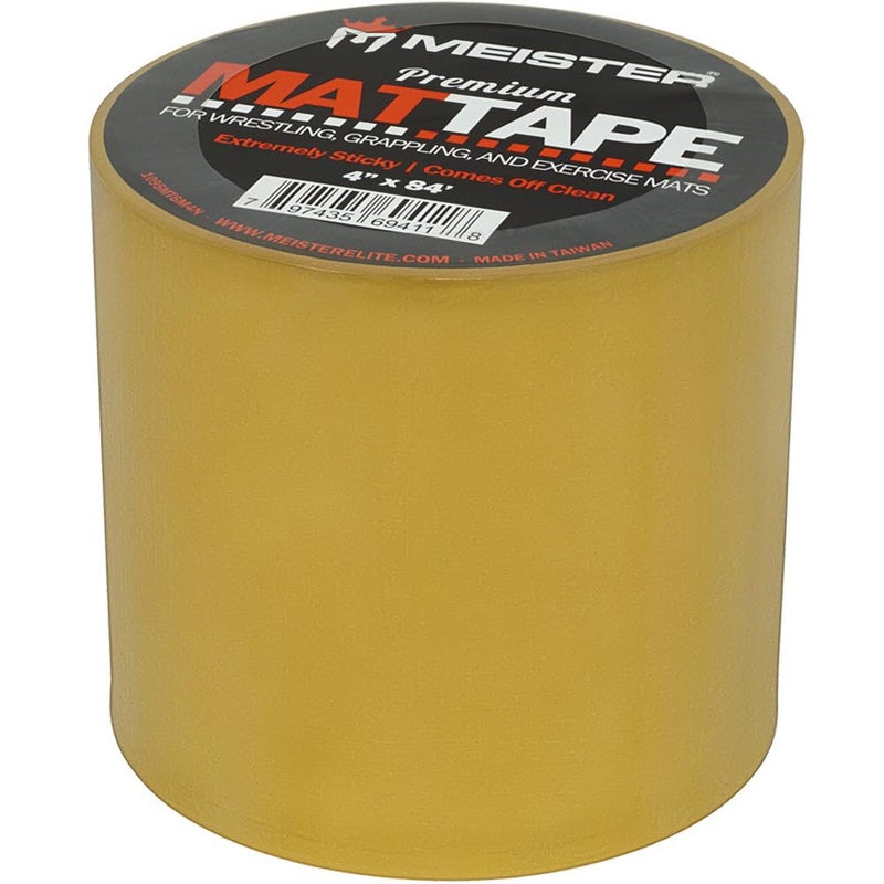 Meister Premium Mat Tape for Wrestling, Grappling and Exercise Mats - Clear - 4" x 84ft - 1 Roll - Image 1